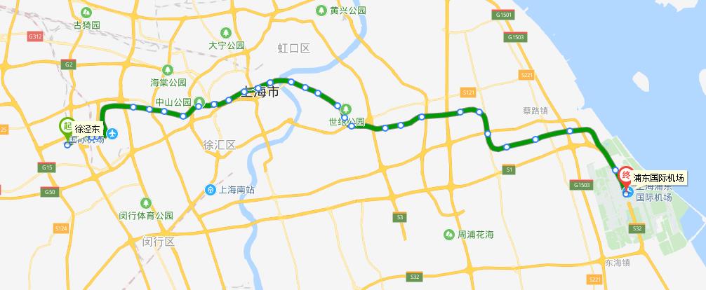 上海地铁2号线乘车指南(线路图,站点,首末班车时间表)