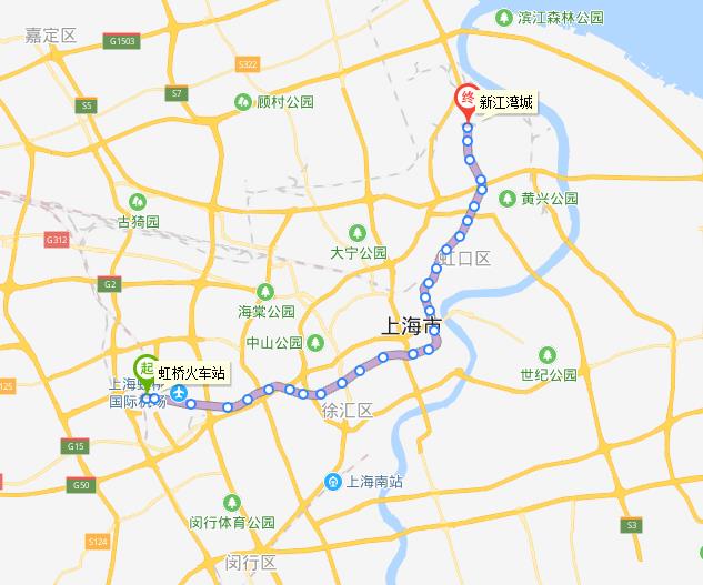 上海地铁10号线乘车指南(线路图,站点,首末班车时间表