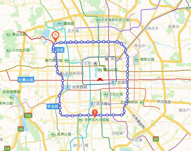 北京地铁10号线乘车指南(票价,站点,首末班车时间表,线路图)