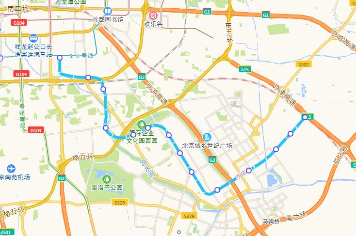 北京地铁亦庄线乘车指南(票价,站点,首末班车时刻表,线路图)