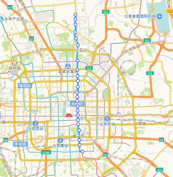 北京5号线地铁线路图图片